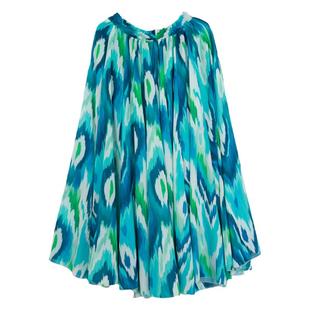 新款新疆舞蹈演出服民族风印花七彩裙子维族舞大摆半身裙720大摆