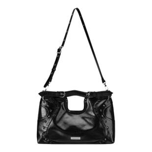 Acynmixx原创小众复古铆钉机车包女高级感大容量托特包手提斜挎包