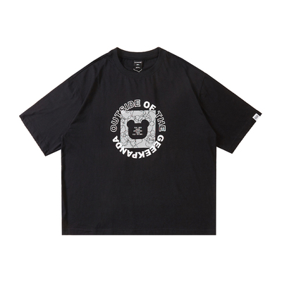 韦恩泽维尔短袖休闲大码印花T恤