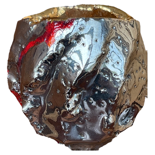 日本备前烧 陶艺名家 市川透 师 隐崎隆一 柴烧金彩汤吞 茶杯酒杯