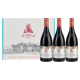 贺兰神荣耀城堡有机赤霞珠干红葡萄酒2019礼盒装宁夏红酒官方正品