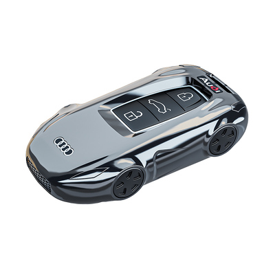 奥迪钥匙套金属车模型保护壳高档