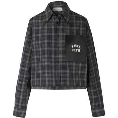 长袖衬衫IIIVIVINIKO暗格纹