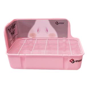 荷兰猪厕所达洋防掀翻固定方形双卡扣兔子厕所豚鼠天竺厕所鼠包邮