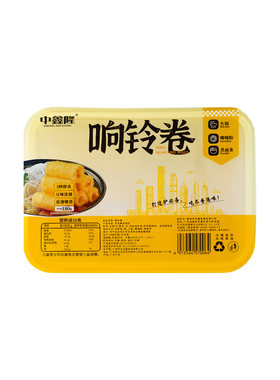 中鑫隆响铃卷豆皮卷黄金卷炸豆腐皮香港炸腐竹商用火锅配菜豆制品