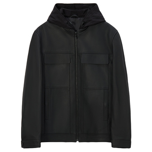 【雷军同款】SMITHPOLOV斯密特保罗新款绵羊皮真皮皮衣外套男夹克