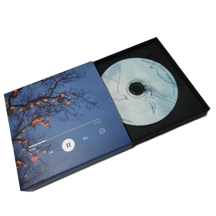 高端定制个人音乐光盘CD专辑黑卡白卡抽屉式个性化生日情人节礼物