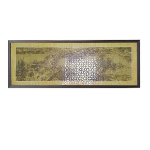 1000片清明上河图拼图框98*34挂墙千里江山AB两卷196细长实木画框