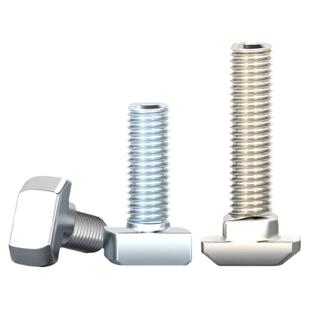 304不锈钢欧标T型螺丝铝型材配件螺钉T形螺栓M5M6M8 30型40型45型