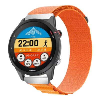 适用佳明飞耐时Garmin Fenix8/7X尼龙回环手表带Forerunner255腕表265M智能965运动男女式Epix Pro专用腕带