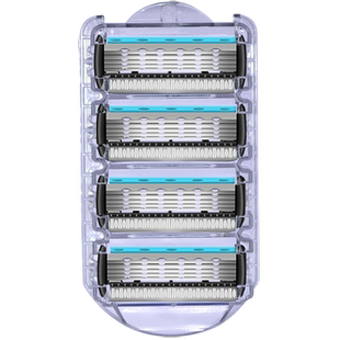 阿帕齐美国进口星海蓝5层刀片阿帕奇剃须刀片男士老式手动刮胡刀