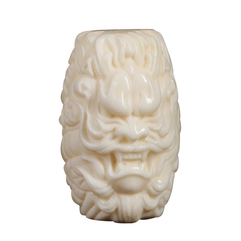 天然鹿角雕刻盘龙桶珠散珠龙柱两通金刚星月菩提手串挂件文玩配饰