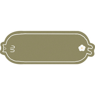 卡通厨房地垫长条现代家用防滑垫防水防油耐脏pvc可擦洗脚垫地毯