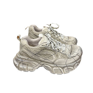 老爹鞋女款2025新款52506泼墨厚底女鞋巨好看今年流行爆款运动鞋