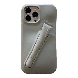 简约Rhode唇蜜raspderry收纳唇膏适用iPhone16ProMax手机壳i17软壳防摔苹果15pro硅胶外壳i14/13高级感海莉12