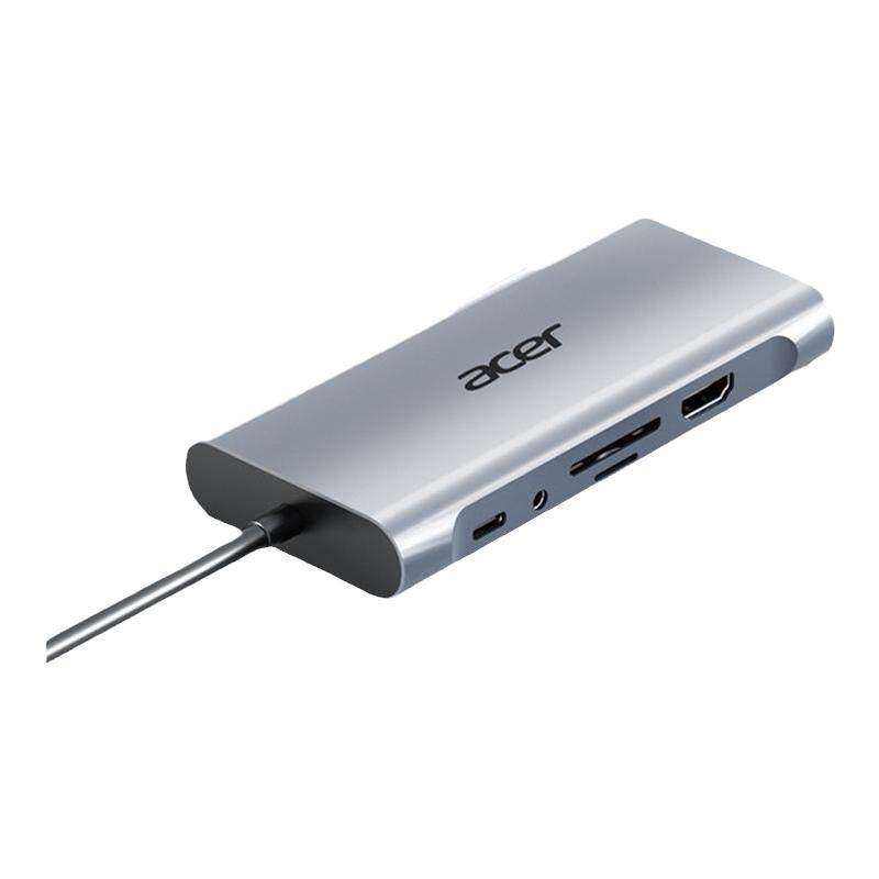 Acer/宏碁扩展坞Type-C转换器多接口USB3.0分线器适用iPad平板苹果笔记本电脑手机转接头千兆网口拓展坞外接