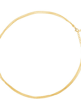 多层叠戴款项链通勤风