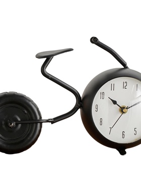 工业风复古金属时钟创意摆件客厅电视柜玄关小众高级感装饰工艺品