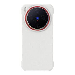 ESCASE官方同款适用于vivoX300Pro手机壳2026新款vivox300保护套男女轻奢皮纹高级感皮革无边框防摔三百外壳