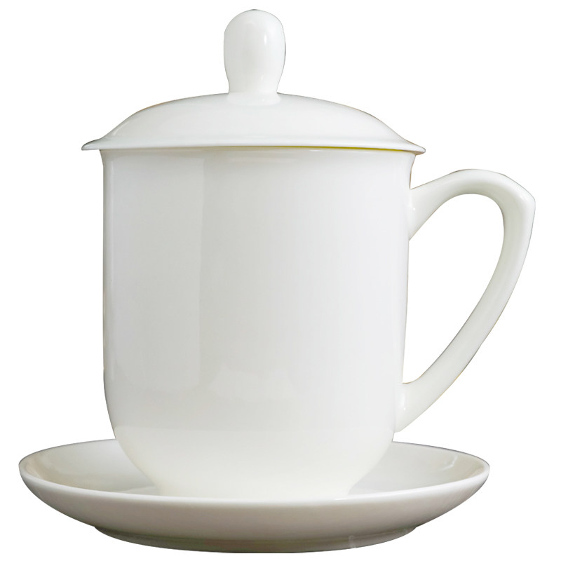 景顺骨瓷会议杯白瓷杯茶杯定制
