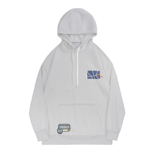 MAX% 有志者UZIS连帽针织卫衣男篮球训练秋季休闲运动上衣潮[球印