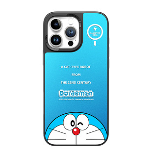 【哆啦A梦正版】琉璃壳适用苹果17ProMax手机壳新款iPhone17Pro磁吸保护套潮牌ip16超薄好看独特小众情侣ROCK