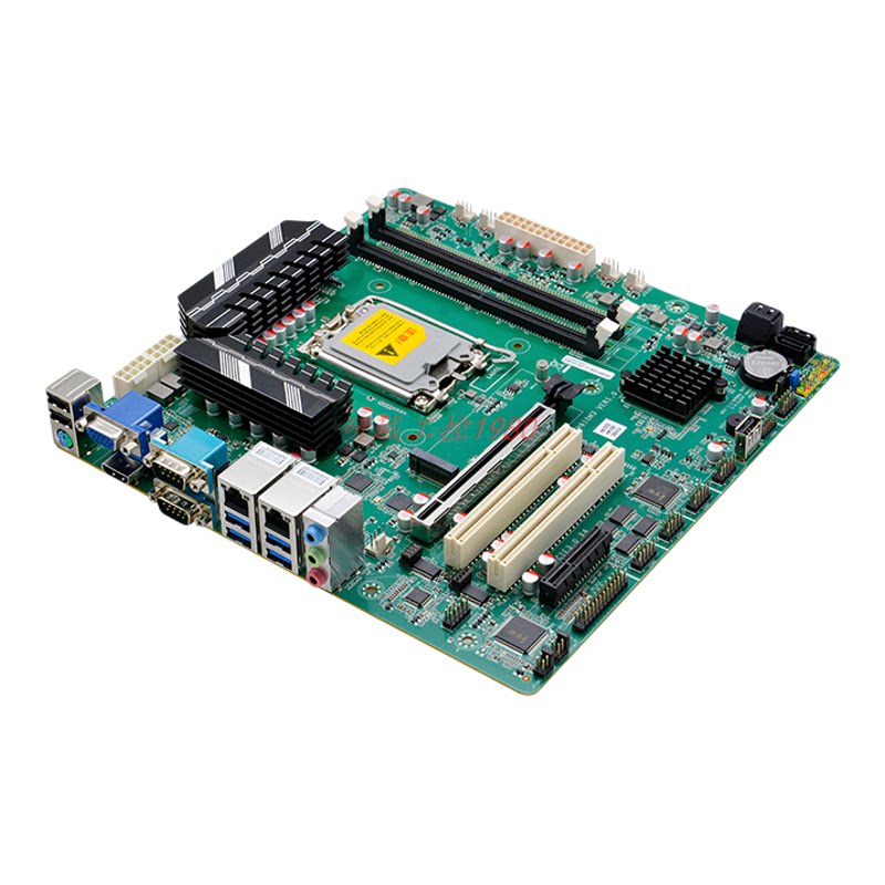 研域H610M3工控主板12/13/14代1700针MATX双HDMI工业电脑主板PCIE