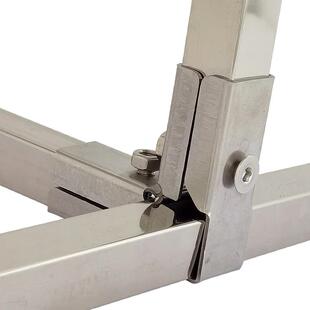 「支持定制开模」304连接件25方形接头30X30不锈钢免打孔免焊接