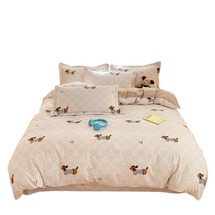 a类加厚全棉磨毛被套单件180x200x230cm冬季高支高密纯棉被罩1米5