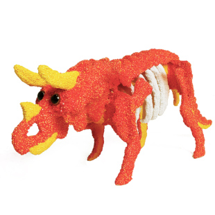 侏罗纪恐龙儿童玩具公园泥头车手工益智diy材料立体3d拼图模型5