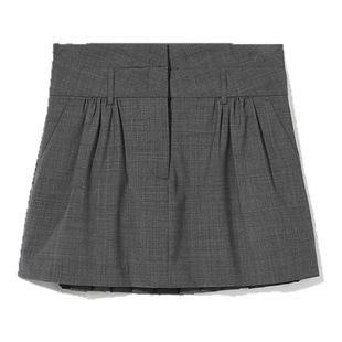 IT THE GARMENT女装半身裙短裙新款个性时髦褶裥叠层西装裙19552X