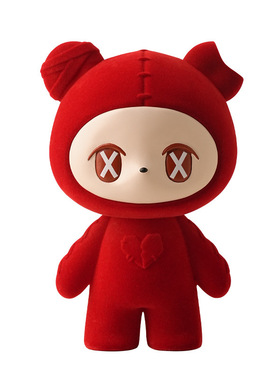 潮流补丁熊公仔摆件礼物