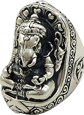 手工复古象鼻神宽版戒指新品特价