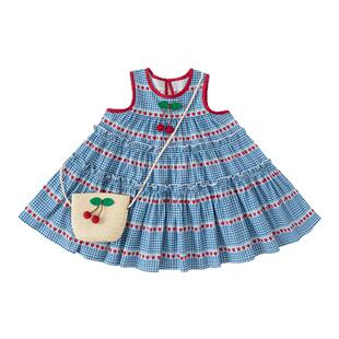 女童连衣裙2026夏季新款女宝公主裙洋气沙滩裙小女孩无袖裙子夏装