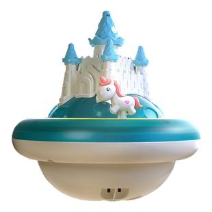 宝宝洗澡玩具独角兽喷水城堡儿童婴幼儿浴沐花洒浴戏男孩女孩神器