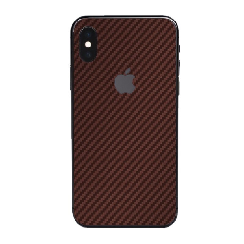 适用苹果xs后膜iphonex手机保护膜xsmax碳纤维背膜iPhone xr改色ip10苹果十磨砂se3软贴纸2代彩模