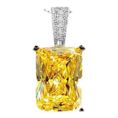 公主方祖母绿切割锁骨链