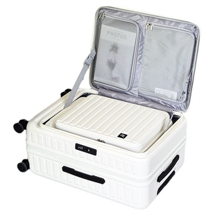 新款侧开盖行李箱女扩容大容量28寸旅行箱男20寸登机拉杆箱网红箱