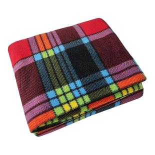 冬季薄款毛绒毯子铺床保暖床单0.9米学生单人宿舍休闲毯格子