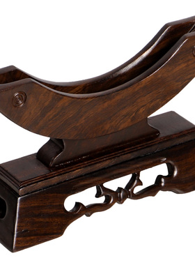 实木底座玄关客厅玉石平安扣