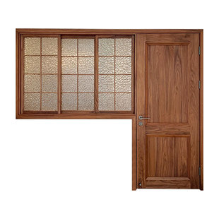 门窗定制室内隔断门窗一体网红厨房门窗隔断门联窗定做实木门窗