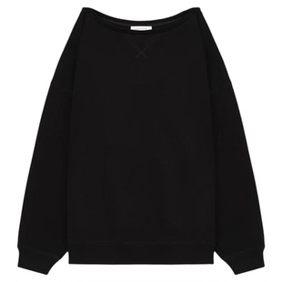 concise-white/简白25SS系列女士一字领卫衣银泰百货精品301257