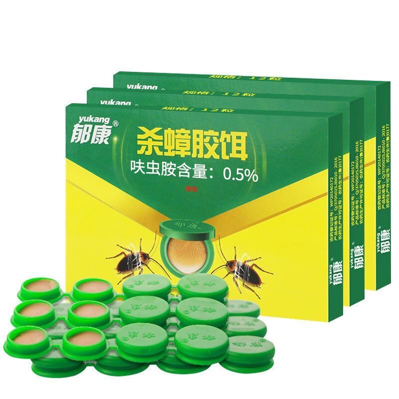 郁康正品12粒持久灭蟑贴