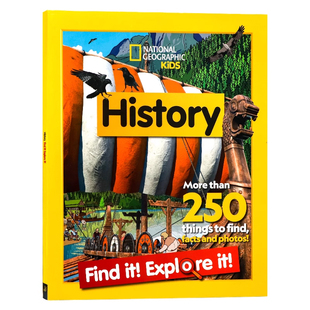 美国国家地理儿童版历史 英文原版 National Geographic Kids Find It Explore it History 儿童科普历史知识百科探索与发现3-8岁