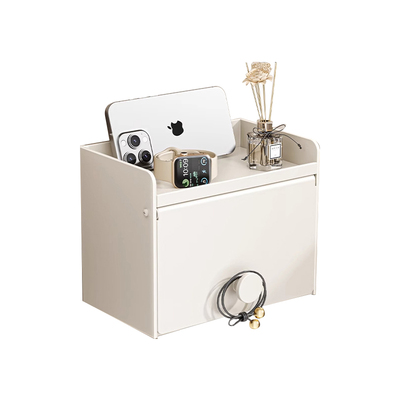 奶油白卫生间厕纸盒新款