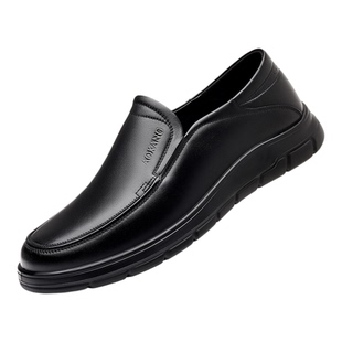 奥康男鞋2025冬季新款休闲皮鞋男款真皮软底防滑一脚蹬中年爸爸鞋