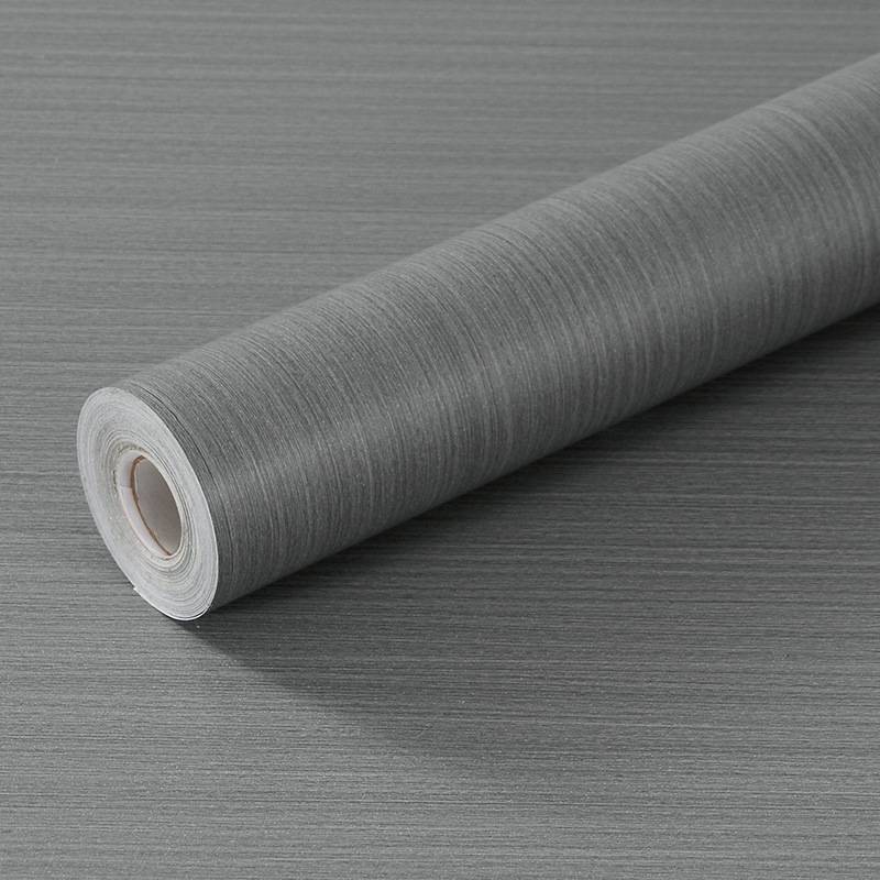 灰木纹贴纸家具翻新贴纸自粘木纹墙纸衣柜厨柜子木门贴皮桌面防水