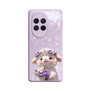 毛毡小羊适用华为nova14手机壳可爱女款nova13全包镜头12ultra新款11pro小清新nova系列8/7的外壳9轻薄10玻璃