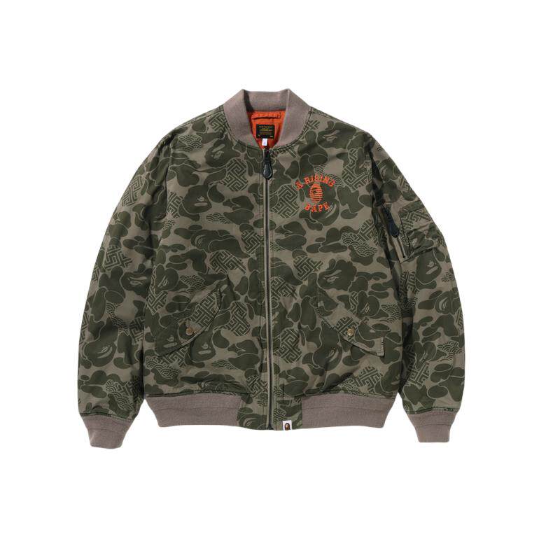 迷彩飞行夹克外套BAPE