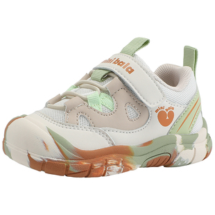 迷你巴拉春季新款儿童网面鞋宝宝学步鞋小童男童运动鞋女童休闲鞋